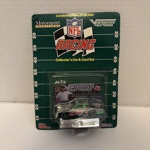 NFL Racing "JETS" Collector's Car & Card Set, Motorsport Traditions, 1992